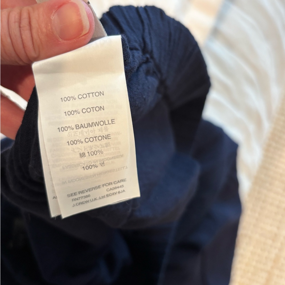 J. Crew Deep navy beachy pants - Picture 4 of 5